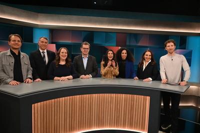ARD Talkshow Hart aber Fair-stock-foto