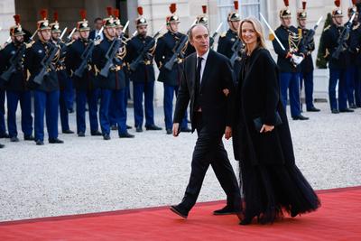 Diner d&#039;etat en l&#039;honneur du Roi et de la Reine du Danemark-stock-photo