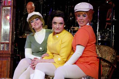 "Ursli Pfister - Peggy March, Frau Huggenberger und ich", Photocall in der Bar Jeder Vernunft, Berlin, 31.03.2025-stock-photo