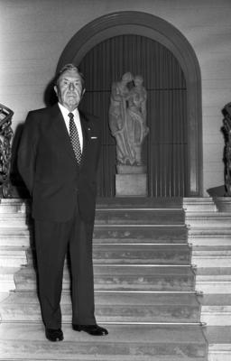 Deutschland, Karlsruhe, 27.07.1989. Archiv-Nr.: 07-31-12 Bundesgerichtshof Foto: Kurt Rebmann, Generalbundesanwalt beim-stock-foto