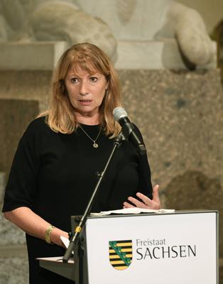 GER Sachsen Dresden Staatskanzlei - Pressekonferenz zu Beratungen des S?chsischen Kabinettes mit MP Ministerpr?sident Mi-stock-foto