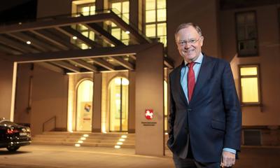Hannover, 30.11.2017 : Interview mit dem nieders?chsischen Ministerpr?sidenten Stephan Weil von der SPD in der Staatska-stock-foto