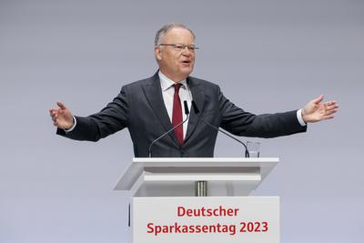 DEU, Deutschland, Niedersachsen, Hannover, 31.05.2023: Deutscher Sparkassentag 2023. Stephan Weil (SPD), Ministerpräside-stock-foto