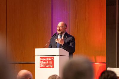 Festakt 100 Jahre Friedrich-Ebert-Stiftung in Bonn - 31.03.2025-stock-photo
