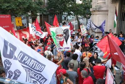 Protest-torture never again in rj-stock-foto