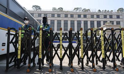 Constitutional court sets date for ruling on President Yoon's impeachment in Seoul, South Korea-stock-foto