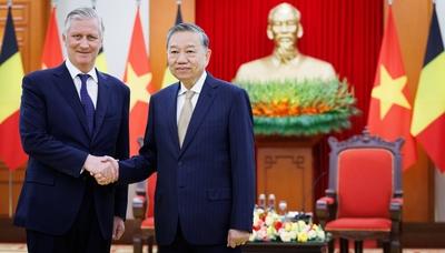 State Visit of King Philippe and Queen Mathilde to Vietnam (Day 2)-stock-foto