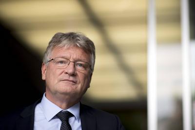 Joerg Meuthen, AfD DEU, Deutschland, Germany, Berlin, 27.09.2021 Joerg Meuthen, Bundessprecher der AfD, waehrend der PK-stock-photo
