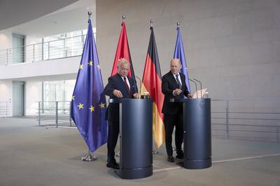 Bundeskanzler, Olaf Scholz, K?nig, Jordanien, Abdullah II. Ibn Al-Hussein-stock-photo