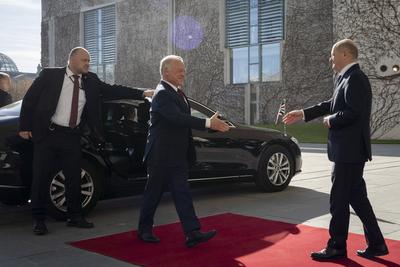 Bundeskanzler, Olaf Scholz, K?nig, Jordanien, Abdullah II. Ibn Al-Hussein-stock-photo