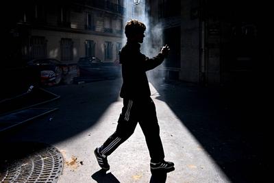 Student Demonstration in Paris, April 3, 2025-stock-foto