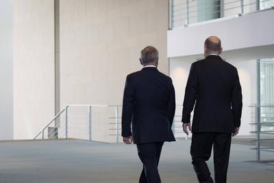 Bundeskanzler, Olaf Scholz, K?nig, Jordanien, Abdullah II. Ibn Al-Hussein-stock-photo