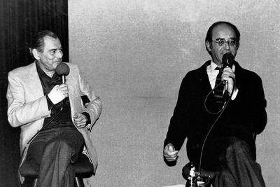 Archiv Sammy Drechsel Alfred Biolek Muenchen 1990 Archiv Motive Lach und Schiessgesellschaft Talk mit Muenchen *** Archi-stock-photo