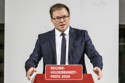 GER, Berlin, Verleihung Regine-Hildebrandt-Preis 2024, SPD, Politik im Atrium, Willy-Brandt-Haus, 26.11.24,-stock-foto
