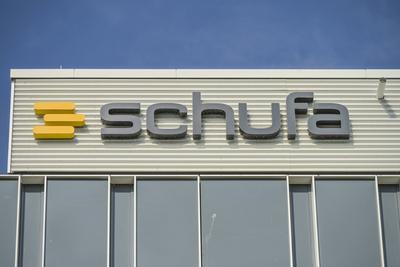 Schufa, Kormoranweg, Schierstein, Hessen, Deutschland *** Schufa, Kormoranweg, Schierstein, Hesse, Germany-stock-foto