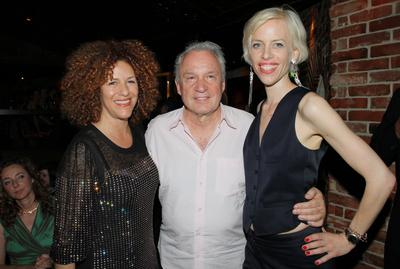 Muenchner Filmfest 29.06.2012 Hansjoerg - Giorgio - Moroder, Musikproduzent + Frau Francisca + Katja Eichinger (R) bei d-stock-photo