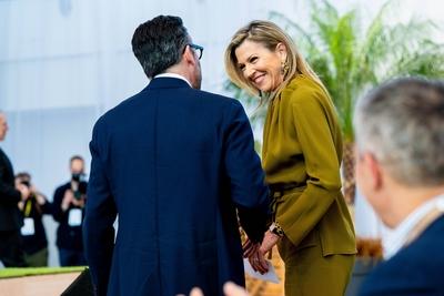 Queen M?xima speaks at INSEAD Alumni Forum Europe 2025, Amsterdam, The Netherlands-stock-foto