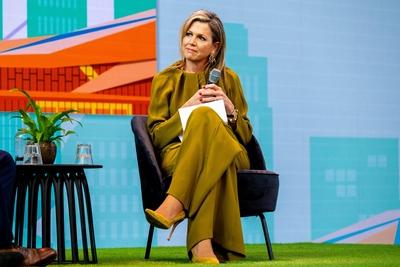 Queen M?xima speaks at INSEAD Alumni Forum Europe 2025, Amsterdam, The Netherlands-stock-foto