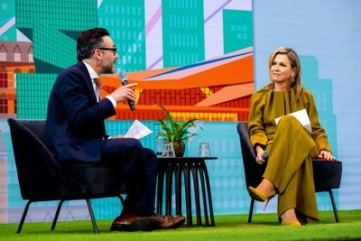 Queen M?xima speaks at INSEAD Alumni Forum Europe 2025, Amsterdam, The Netherlands-stock-foto