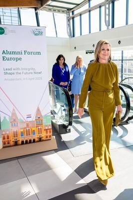 Queen M?xima speaks at INSEAD Alumni Forum Europe 2025, Amsterdam, The Netherlands-stock-foto