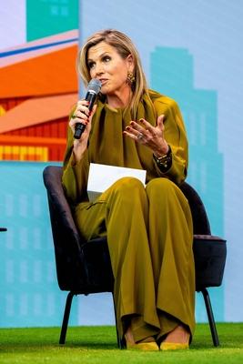 Queen M?xima speaks at INSEAD Alumni Forum Europe 2025, Amsterdam, The Netherlands-stock-foto