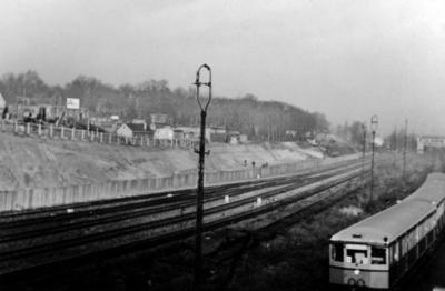 Bau Stadtautobahn Berlin-stock-foto