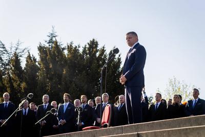 LIBERATION OF BRATISLAVA 80TH ANNIVERSARY-stock-foto