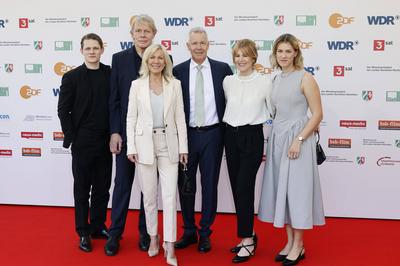 Max von der Groeben, Alexander von der Groeben, Ulrike von der Groeben, Peter Kloeppel, Carol Kloeppel, Geena Kloeppel-stock-photo