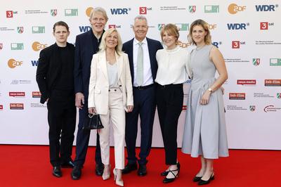 Max von der Groeben, Alexander von der Groeben, Ulrike von der Groeben, Peter Kloeppel, Carol Kloeppel, Geena Kloeppel-stock-photo