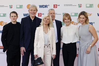 Max von der Groeben, Alexander von der Groeben, Ulrike von der Groeben, Peter Kloeppel, Carol Kloeppel, Geena Kloeppel-stock-photo