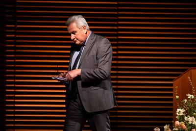 GEDENKAKT - 80. JAHRESTAG DER BEFREIUNG BUCHENWALDS-stock-foto