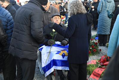 80. Jahrestag der Befreiung der Konzentrationslager Buchenwald und Mittelbau-Dora-stock-foto