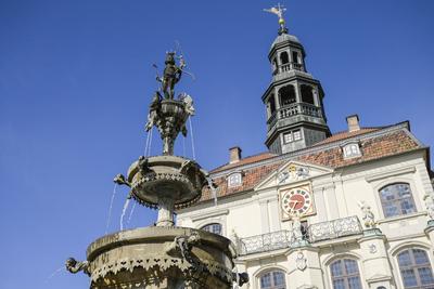 Altes Rathaus, Marktplatz, L?neburg, Niedersachsen, Deutschland *** Old Town Hall, Market Square, L?neburg, Lower Saxony-stock-foto