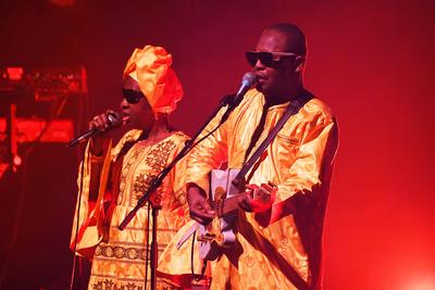 Amadou and Miriam performing at the EFG London Jazz Festival at Royal Festival Hall, London-stock-foto