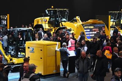 Bauma 2025, vom 7.4. bis 13.4.2025. Die bauma ist die Weltleitmesse fuer Baumaschinen, Baustoffmaschinen, Bergbaumaschin-stock-foto