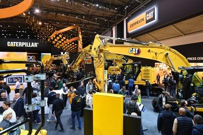 BAUMA  2025 -weltgroesste Messe fuer Baumaschinen vom 7.-13.April 2025-stock-foto