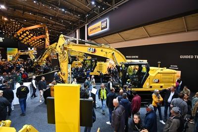 BAUMA  2025 -weltgroesste Messe fuer Baumaschinen vom 7.-13.April 2025-stock-foto
