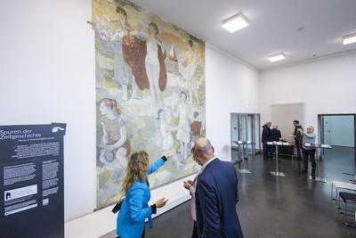 Gerhard Richters Wandbild Lebensfreude-stock-foto