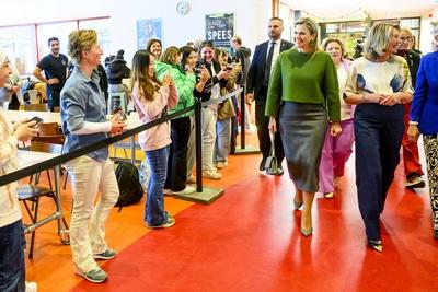 Queen M?xima visits the municipality of Deventer - MIND Us, Deventer, The Netherlands-stock-photo