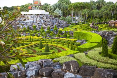 Nong Nooch Tropical Botanical Garden, details, Thailand Nong Nooch Tropical Botanical Garden, details, Pattaya, Thailand-stock-foto