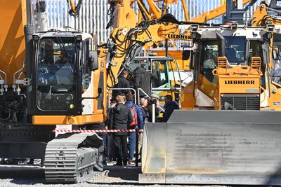 BAUMA  2025 -weltgroesste Messe fuer Baumaschinen vom 7.-13.April 2025-stock-foto