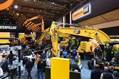 BAUMA  2025 -weltgroesste Messe fuer Baumaschinen vom 7.-13.April 2025-stock-foto