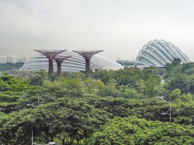 Gardens by the Bay scenery around a nature park named Gardens by the Bay in Singapore Copyright: xZoonar.com/AchimxPrill-stock-foto