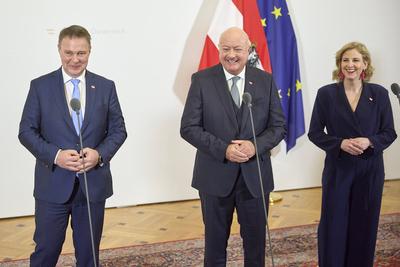 2. Arbeitsklausur Bundesregierung-stock-foto