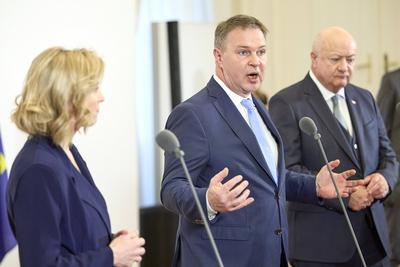 2. Arbeitsklausur Bundesregierung-stock-foto