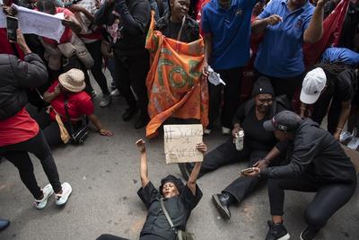 March against gender based violence in South Africa-stock-foto