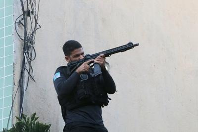 Civil police containment operation in Rio de Janeiro-stock-foto