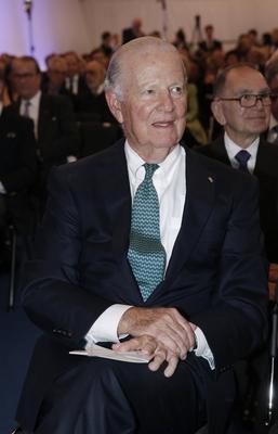 Preistr?ger James Baker (ehemalige US-Au?enminister) / Henry A. Kissinger Prize Ceremony 2014 am 10. Oktober 2014 in der-stock-foto
