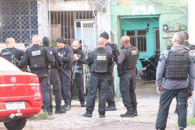 Civil police containment operation in Rio de Janeiro-stock-foto