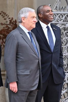 News - The Prime Minister, Giorgia Meloni, meets His Majesty Charles III, King of the United Kingdom of Great Britain and Northern Ireland.-stock-foto